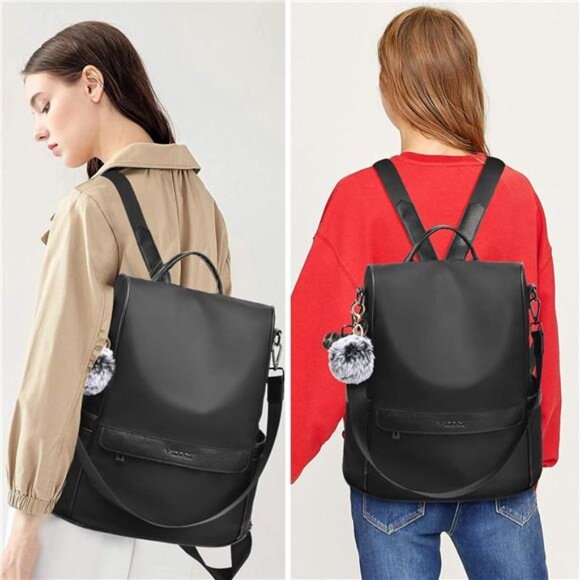 Backpack Purse for Women Anti theft Bookbag Purse Lightweight Shoulder Bag